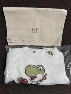 【新品未使用】レディースジェラピケヨッシーパジャマ上下セット、プレゼント袋付き