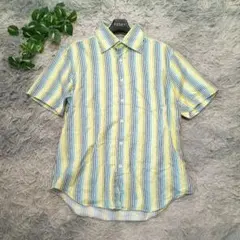 美品​【Paul Smith】爽やか 日本製 ストライプシャツ 春夏 Mのサムネイル