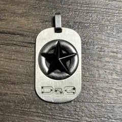 D&G スター ドッグタグ ネックレストップ