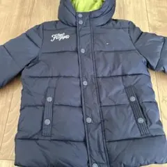 TOMMYHiLFLGER ネイビー ダウンコート フード付き