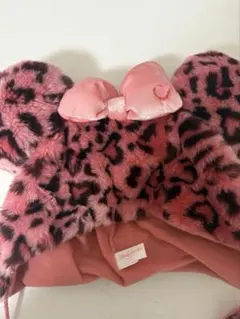 ディズニー ヒョウ柄ファンキャップ ピンク 旧