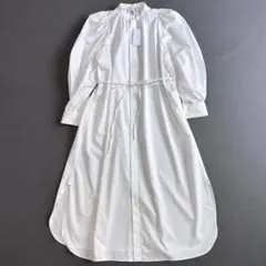 【美品✨24年モデル】HYKE バルーンスリーブ シャツワンピース ハイク 美品✨24年モデル】HYKE バルーンスリーブ シャツワンピース ハイク