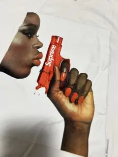 Supreme Warter Pistol Tee White！