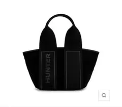 HUNTER リファインド スティッチ キャンバス ミニ トート ブラック