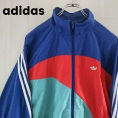 【希少】adidasアディダス ウィンドブレーカー ナイロン スリーカラー XL