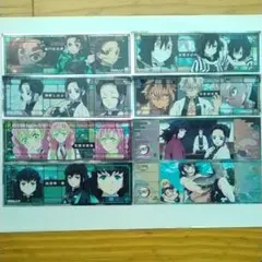 鬼滅の刃　ロングステッカー 2　シール　胡蝶しのぶ 甘露寺蜜璃 時透無一郎 など