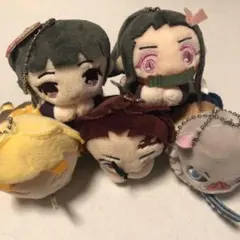 鬼滅の刃　はぐキャラ　マスコット　キーホルダー　カナヲ　炭次郎　伊之助　善逸