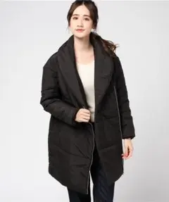 AZUL by moussy 中綿ダイヤゴナルZIPコート ダウンジャケット