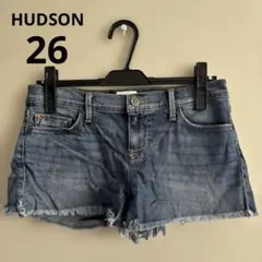 HUDSON ショートパンツ 26 デニム カジュアル フリンジ 海外デザイン
