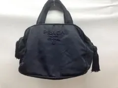 美品/レア】プラダ ビーズロゴ ナイロン ハンドバッグ タッセル 