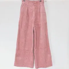 【新品未使用】Fi.n.t ピンク コーデュロイ ワイドパンツ