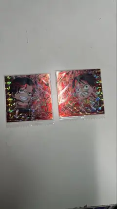 【新品未開封】ワンピースウエハースシール log2 SGR エース、ルフィ
