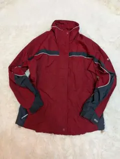 columbiaコロンビアワインレッド グレー ジャンパー