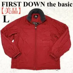 【美品】ファーストダウンザベーシック　ブルゾン　ナイロンジャンパー　レッド　L