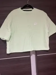 NIKE クロップド丈 半袖Tシャツ ライトグリーン XLのサムネイル