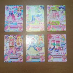 アイカツカード６枚セット　エンジェリーシュガー 星宮いちご　大空あかり　レア