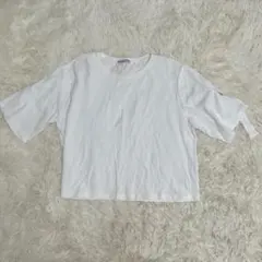 ✨ ZARA ザラ　半袖トップス　カットソー　Tシャツ　ホワイト