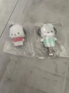 ふわふわフロッキードール2 & まえがみクリップ　ポチャッコ