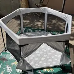 日本育児　ポータブル　ベビーサークル　トップカバー付
