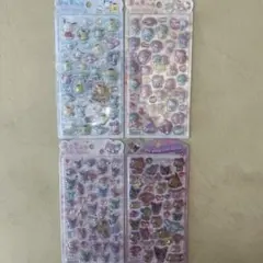 【正規品】うるちゅるポップシール　サンリオ　4枚セット
