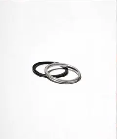 CTHY」LAYERD RING（BLACK•17号） - メルカリ