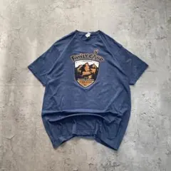 古着 キャンプ 自然 アメリカ輸入 プリント Tシャツ 半袖 XLサイズ