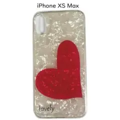 【セール品】iPhone XS Max アイフォン シェル ケース ハート 大
