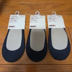 【新品未使用】無印良品　浅履きフットカバー 23-25cm 黒 3足セット