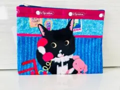 レスポートサック　NEWNEW 猫柄　 ポーチ