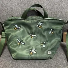 ニコアンド/ルートート ROOTOTE コラボ ハチ柄 刺繍 トートバッグ