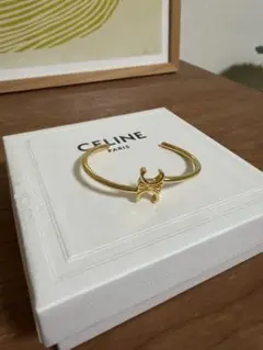 CELINE トリオンフ ゴールドバングル C1