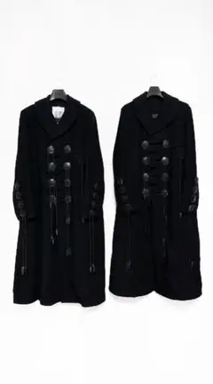 ヨウジヤマモト 19AW 黒ボタンコート Sz1 やや大きめ 新品同様 - メルカリ