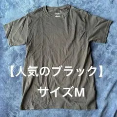 チャンピオン　クルーネックTシャツ Mサイズ ブラック黒　シンプル