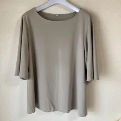✨美品✨UNIQLO ベージュ 五分袖シャツ XL即日発送♡値引き交渉大歓迎♡