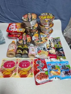 カップラーメン 詰め合わせ まとめ売り 激安 ロングライフパン 菓子