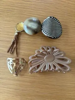 ヘアアクセサリー 髪どめ クリップ バレッタ 3点セット