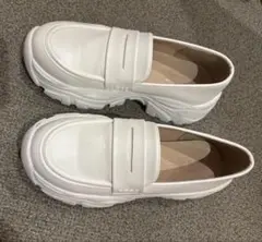 w closet ローファー スニーカー 厚底 白のサムネイル