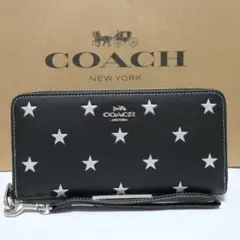 新品 コーチ COACH 長財布 星 ラウンドファスナー CW479