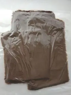 マフラー　フェイクファー 茶