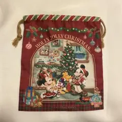 ディズニークリスマス 2024 きんちゃく　巾着　ポーチ