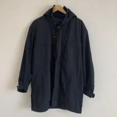 美品！　ユニクロ　+J オーバーサイズフーデッドハーフコート　ブラック　S