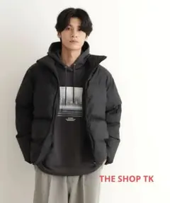THE SHOP TK スタンドネック中綿ジップブルゾン ✨️新品✨️タグつき