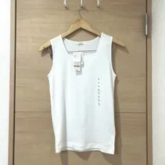 【新品】GLOBAL WORK サラサラDRYスクエアタンク ホワイト　Lサイズのサムネイル