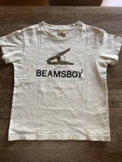 BEAMSBOY Tシャツ 半袖 ロゴプリント ベージュ キッズのサムネイル