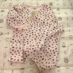 お花柄　セットアップ　80 新品未使用