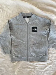 ノースフェイス グレー　ジップトレーナー