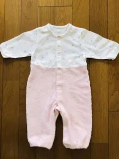 ファミリア　2wayカバーオール 50〜65 新生児　ピンク パイル地