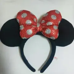 ディズニー ミニーマウス カチューシャ スパンコール
