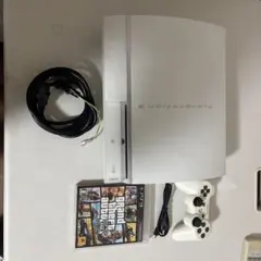 PlayStation3セラミックホワイト40GB本体とps3、ps2ソフト多数 - メルカリ