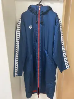 日本代表　arenaベンチコート 美品】JFA サッカー 日本代表 サムライブルー ベンチコート